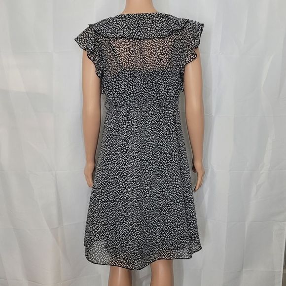 Charlotte Russe-Dalmatian Print Ruffle Dress, Sz. Medium - Picture 6 of 9